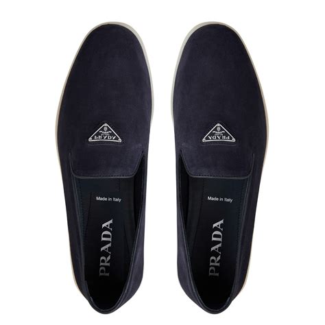 Prada suede slippers